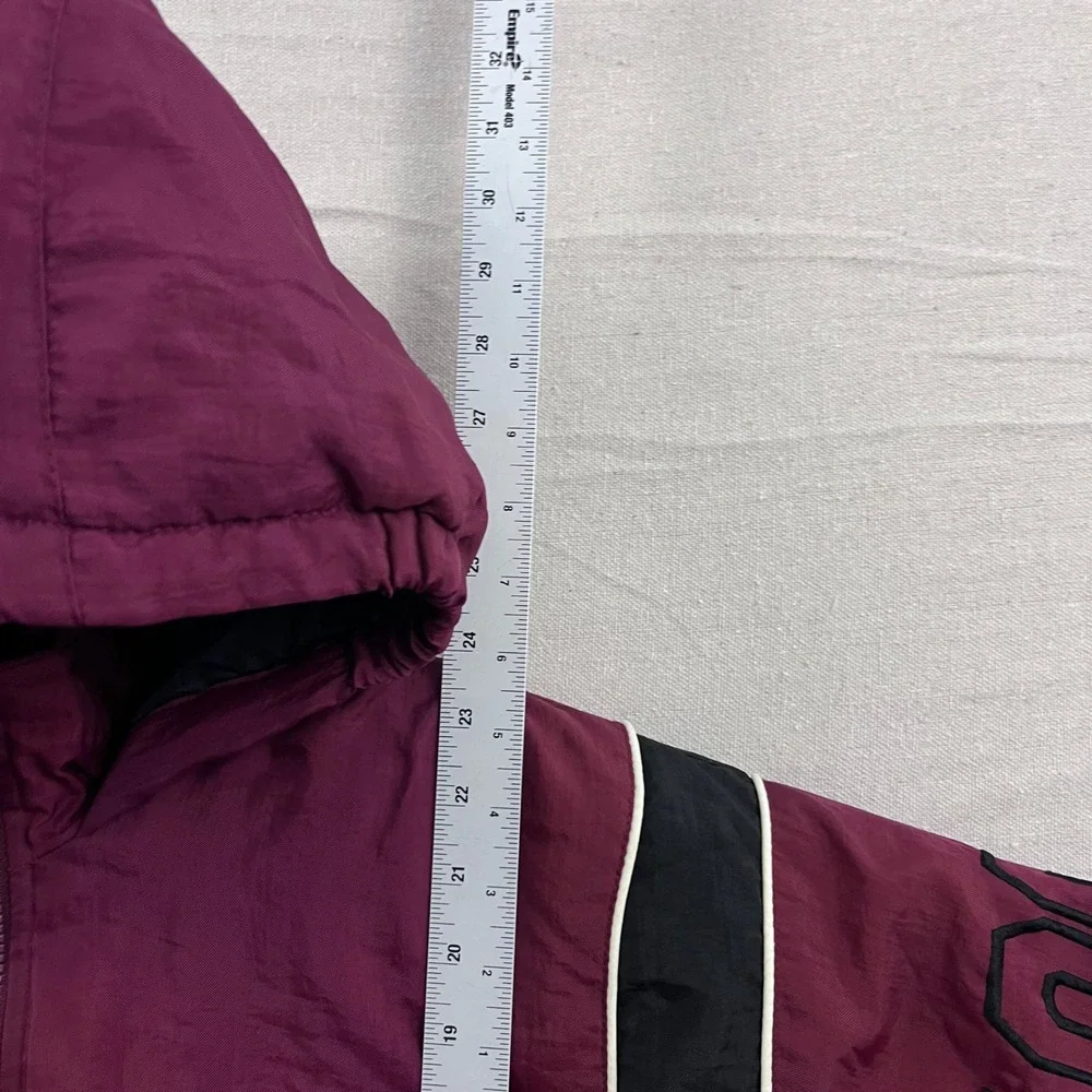 Starter Texas A&M Aggies Puffer Jacket Boys Large 14-16 Maroon Black Vintage
